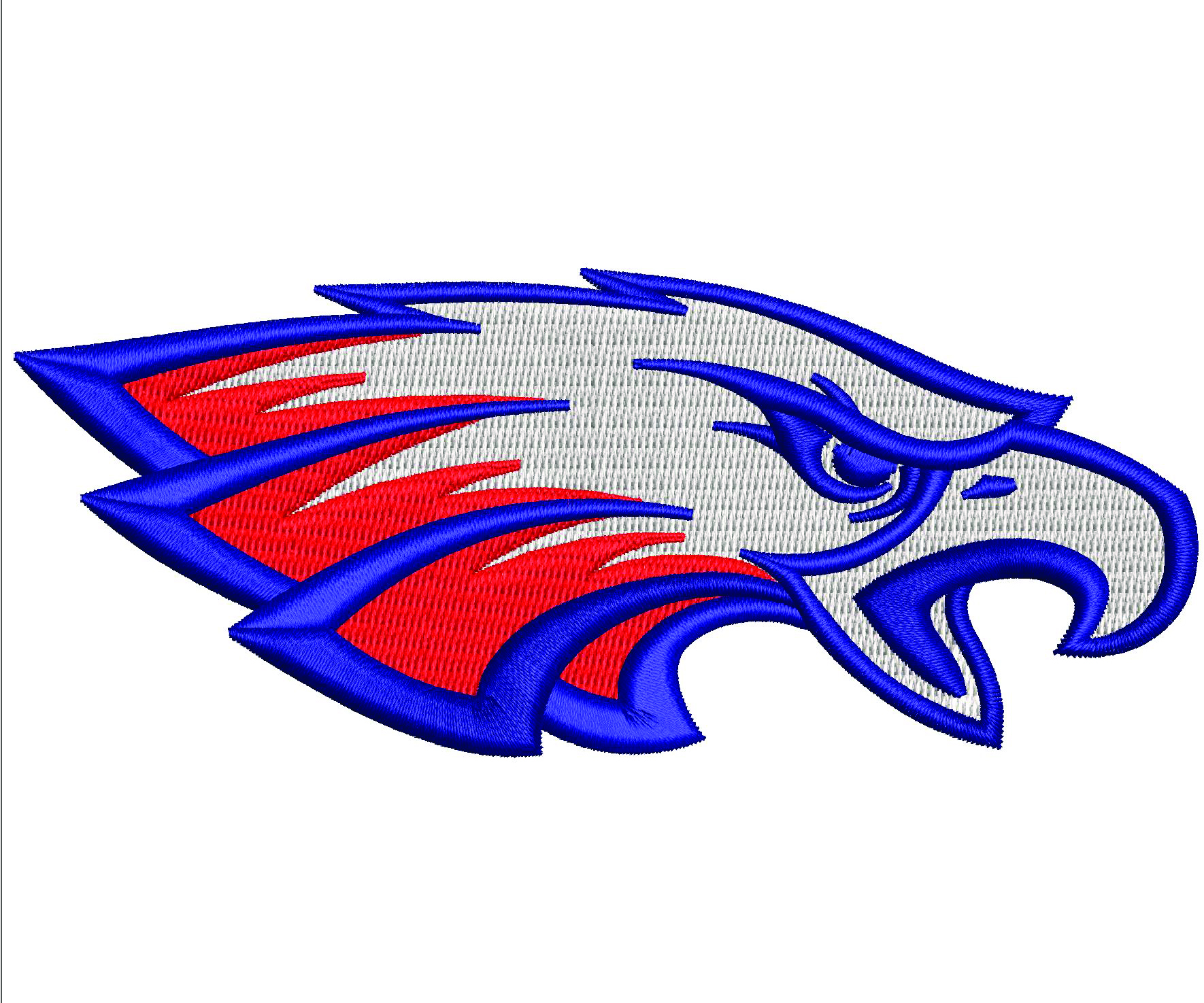 Eagle Face Embroidery